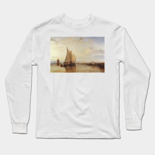 Dort or Dordrecht- The Dort Packet-Boat from Rotterdam Becalmed by J.M.W, Turner Long Sleeve T-Shirt